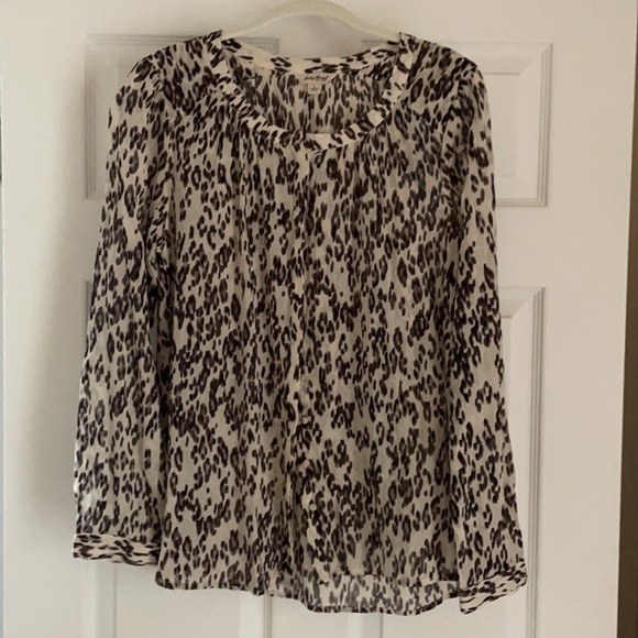 Lucky Brand leopard print blouse - Picture 4 of 4